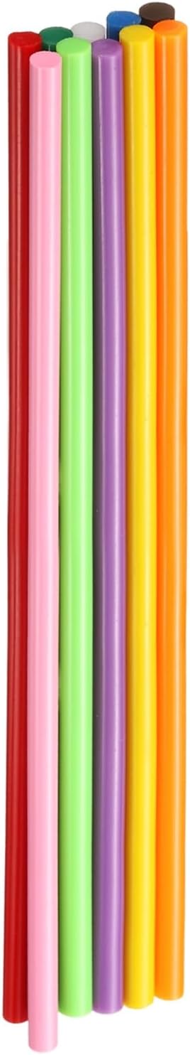 HARFINGTON 10pcs Hot Glue Sticks 0.28" Dia x 9.84" Long EVA Mini Hot Melt