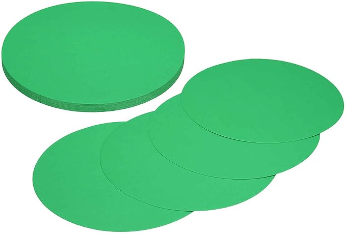 MECCANIXITY 24 Pcs Circle Card Stock, 5.9 Inch Round Cutouts Paper Thick