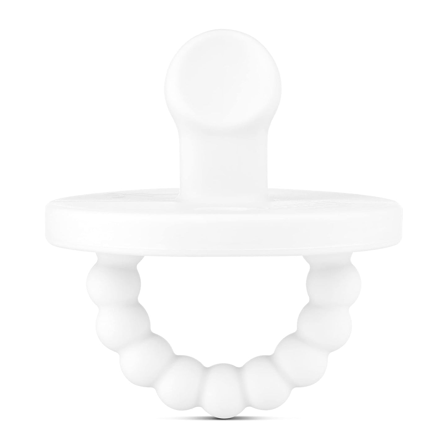 Ryan & Rose Cutie PAT Pacifier Teether (Slant, White)