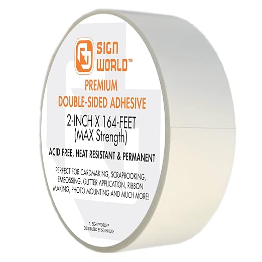 Best 2" MAX Strength Thin Permanent Double-Sided Tape