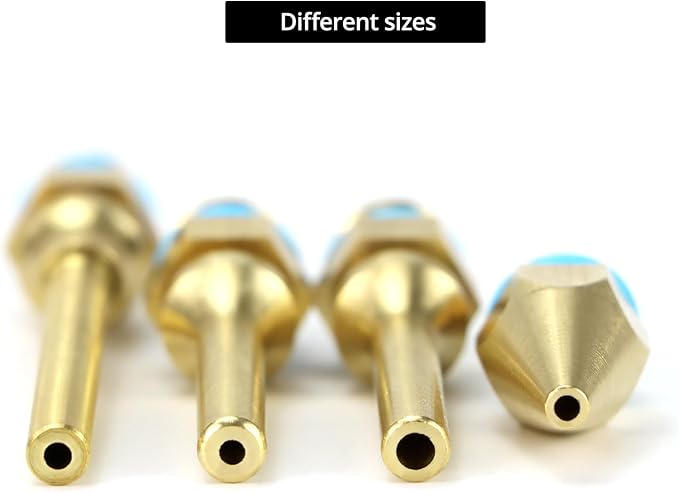 QWORK 4Pcs Pure Copper Glue Gun Nozzle Set
