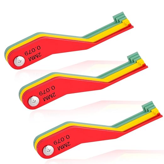 3 Pack Metal Brake Pad Measure Tool