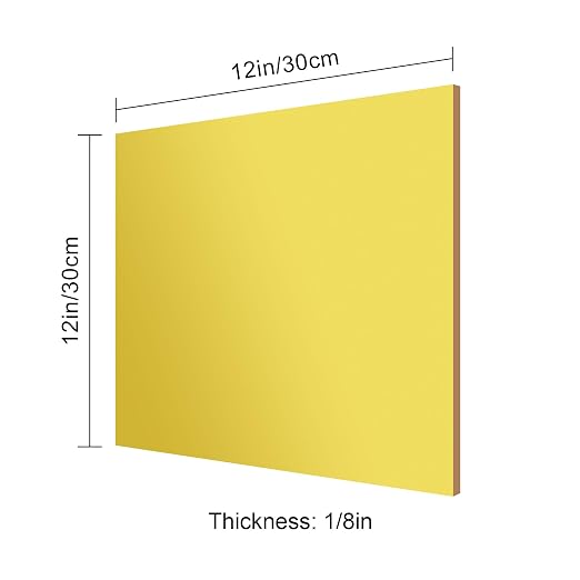 12x12 Inches Deep Gold Mirror Acrylic Sheet – 2 Pcs Reflective Acrylic Panel