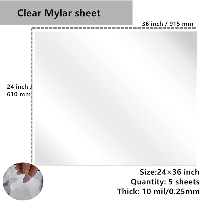 Transparent Blank Mylar Stencil Sheets