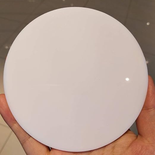 Set of 20 White Acrylic Discs, 1/8" Thick Round Transparent Circle Blanks