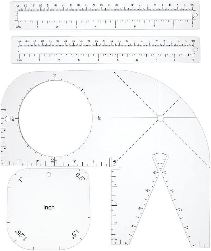PH PandaHall 4pcs Boxy Bag Making Templates