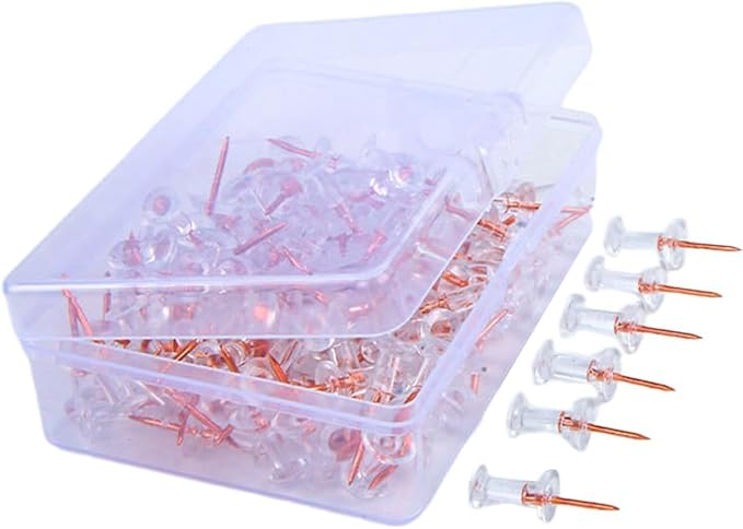 50Pieces Metal Push Pins Map Pins Thumb Tacks Pushpins