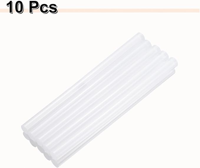 HARFINGTON 10pcs Hot Glue Sticks 0.43" Dia x 7.48" Long EVA Mini Hot Melt