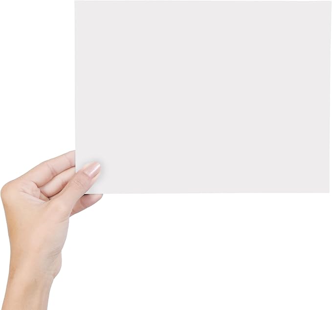 100 Sheets White Cardstock 4" x 6" Thick Paper
