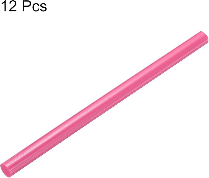 uxcell Mini Hot Glue Sticks for Glue Gun 11mm x 200mm Pink 12pcs