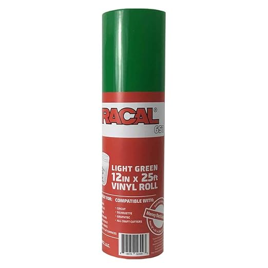 12.125" x 25ft Roll of Oracal 651 Light Green Craft Vinyl