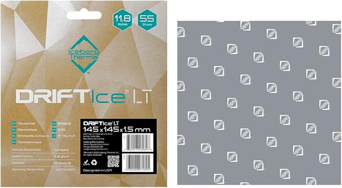 Iceberg Thermal DRIFTIce LT Thermal Pad 145 x 145mm (1.5mm) (11.8 W/mK)