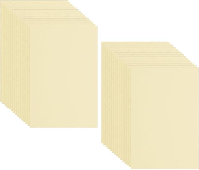PATIKIL 30 Pack EVA Foam Sheets, Light Yellow