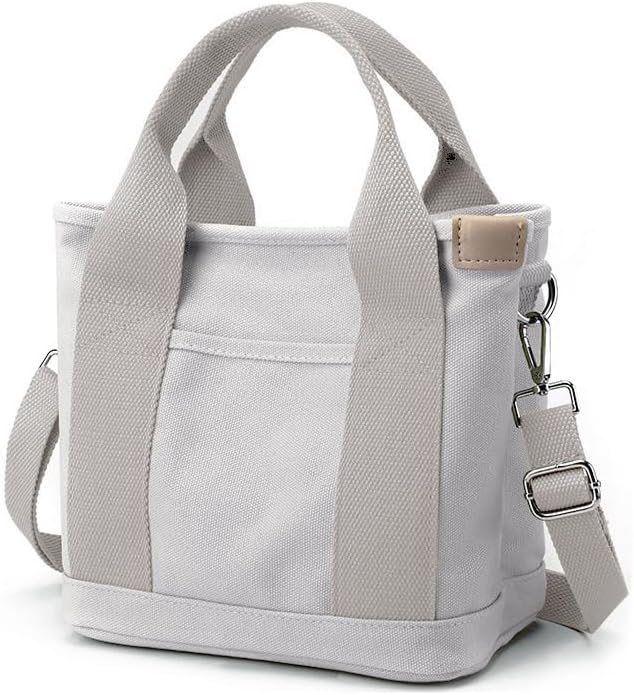 Small Tote Bag with Zipper Tote Bag for Women Canvas Crossbody Bag Shoulder Bag Satchel Hobo Bag Messenger Bag 2025