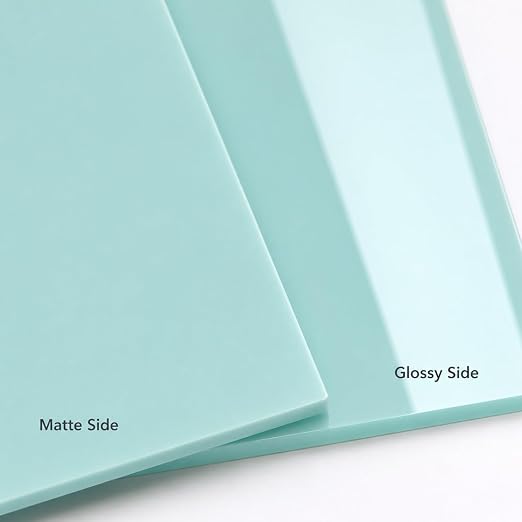 Macaron Pastel Cast Acrylic Sheets 12x12 1/8" | Dual finish matte & glossy cast