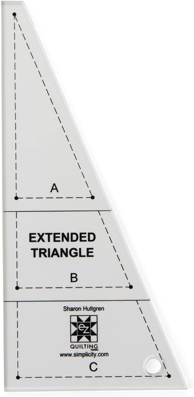EZ Quilting 8829477 Acrylic Kite Quilting Template Set, Sizes 2.75" x 4.75"