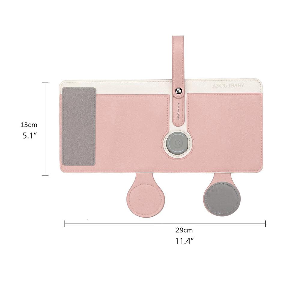 GOTOTOP Bottle Warmer Bag Portable Baby Bottle Warmer Leather Three Gears Adjustable Heated Bottle Bag Car Portable Thermostat Heating Cup Cover (b)