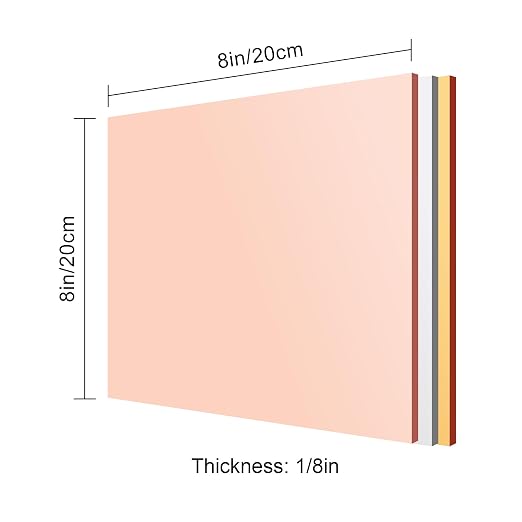 3 Pack - Gold, Rose Gold, 3 Pieces | 1/8" Thick Reflective Acrylic