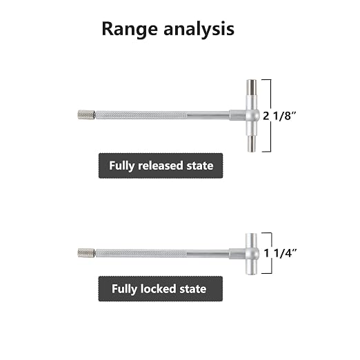 Beslands 6 Pc Telescoping Gage Set, T-Bore Hole Gauges, High Precision