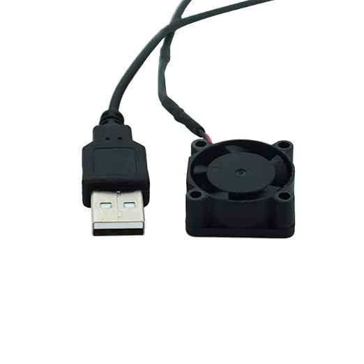DEVMO 2pcs USB 5V DC Fan 2510 Small 2 pin Cooling Cooler Computer 25mm X 10mm (25x25x10)