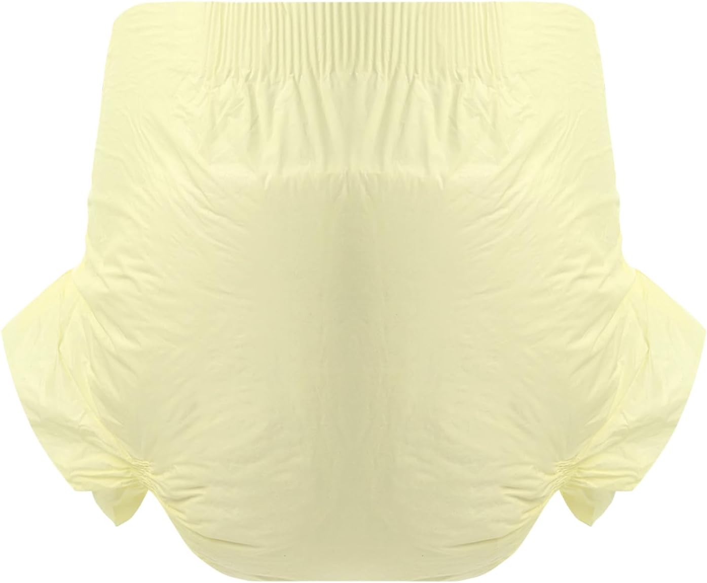 CutiePlusU Disposable Adult Diaper Heavy Absorption Dry Surface Adult Diapers All Night- Yellow 10 Pieces (Large 37"-47")