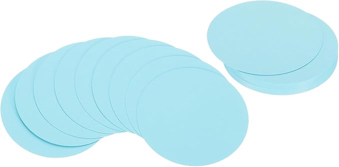 PATIKIL 6inch Circle Card Stock, Light Blue