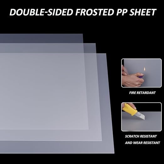 0.4mm Frosted Translucent PP Sheets, Flexible PVC Board