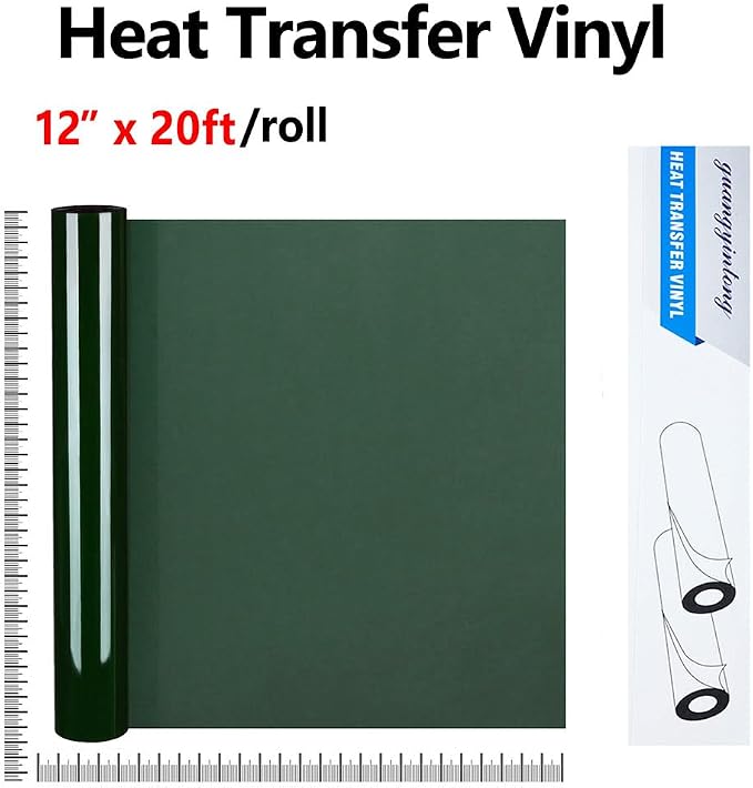 guangyintong Dark Green Heat Transfer Vinyl HTV Rolls
