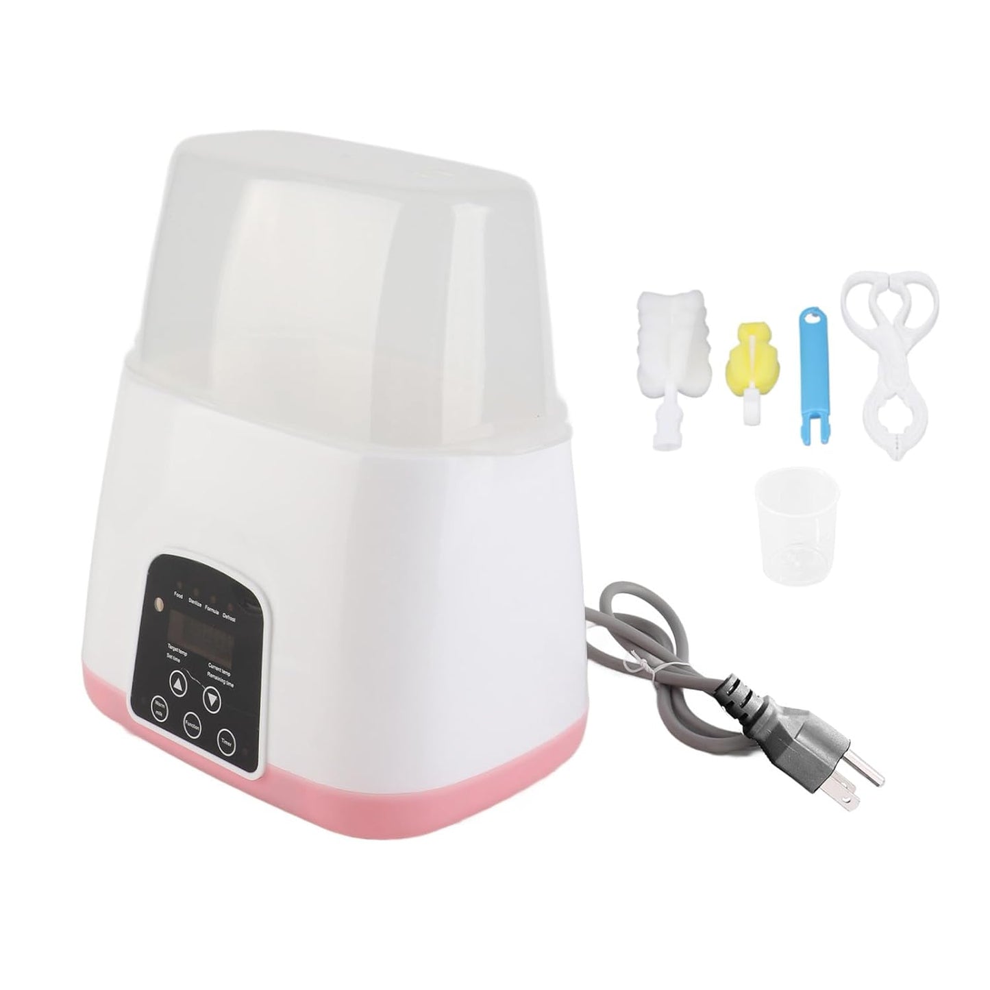 Asixxsix Baby Bottle Warmer for Breastmilk and Formula, 2 in 1 Fast Baby Milk Warmer Baby Food Defrost Heater, Accurate Temperature Control, Feeding Baby Essentials (US)