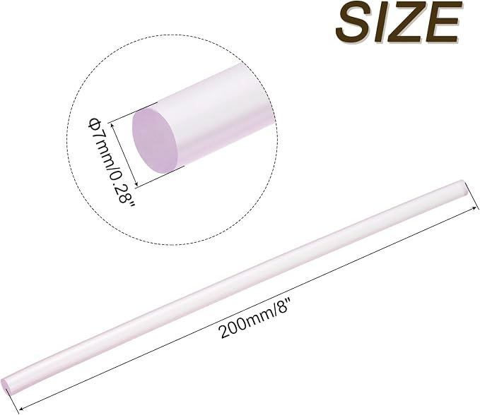 uxcell 30pcs 7mm x 200mm Mini Hot Glue Sticks