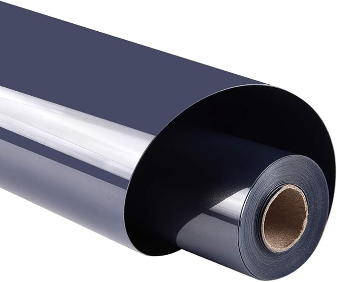 guangyintong Navy Blue Heat Transfer Vinyl HTV Rolls, Glossy Surface HTV Vinyl
