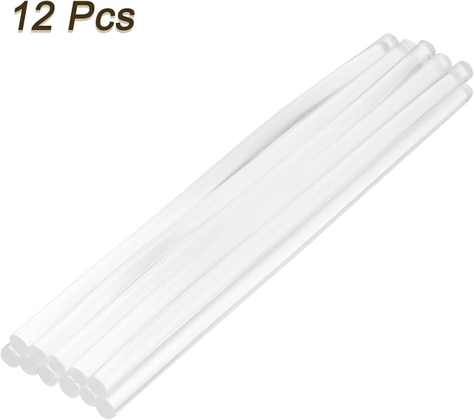 uxcell Mini Hot Glue Sticks for Glue Gun 7mm x 200mm Clear 12pcs