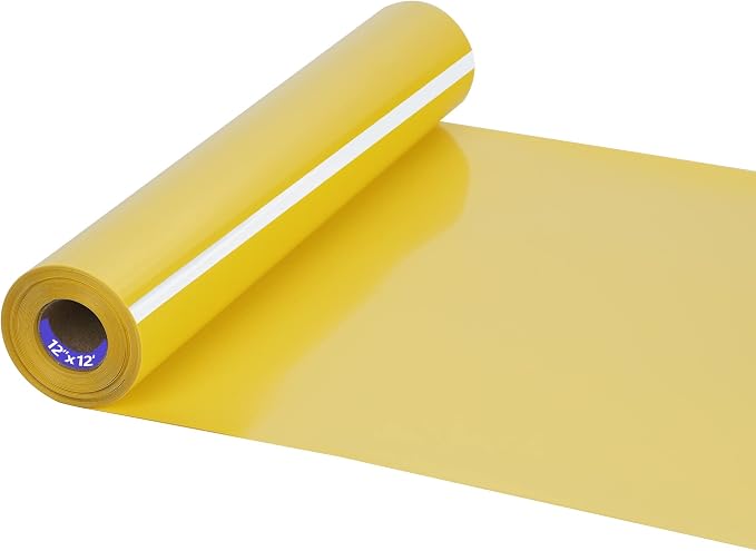 HTV Iron on Vinyl 12Inch by 12ft Roll HTV Heat Transfer Vinyl