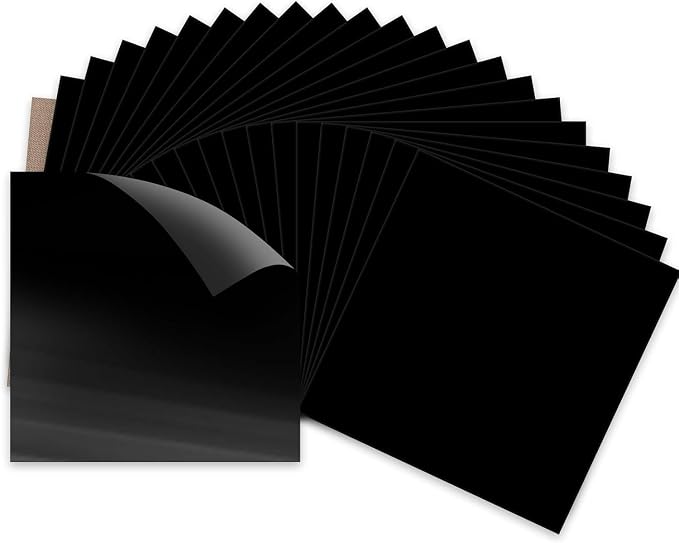 HTVRONT Black HTV Heat Transfer Vinyl Bundle: 24 Pack 12"x12" Iron on Vinyl |