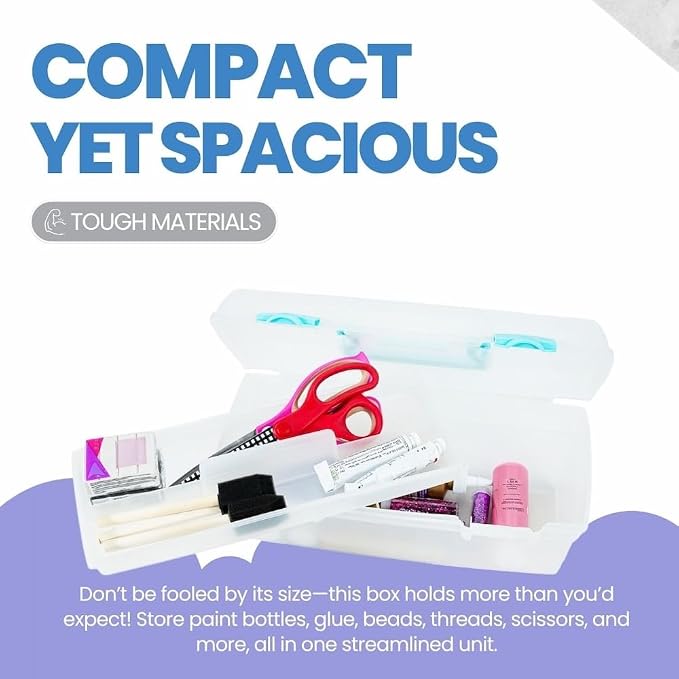 ArtBin 6937AG Essentials Lift-Out Tray Box, Portable Art & Craft Organizer