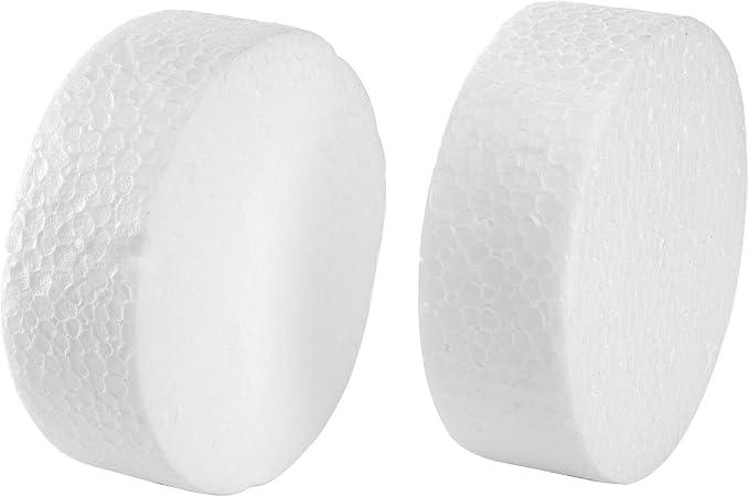 ZOOFOX 48 Pack Foam Circles for Crafts, 3 Inch Polystyrene Foam Discs, Round