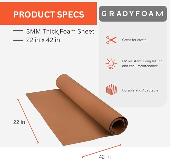 Lotus Foam Large 3mm EVA Foam Sheet