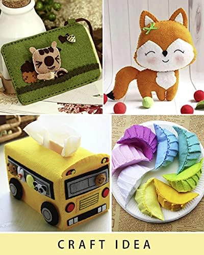 YYCRAFT Craft Soft Felt Sheets 9 Inch X 12 Inch