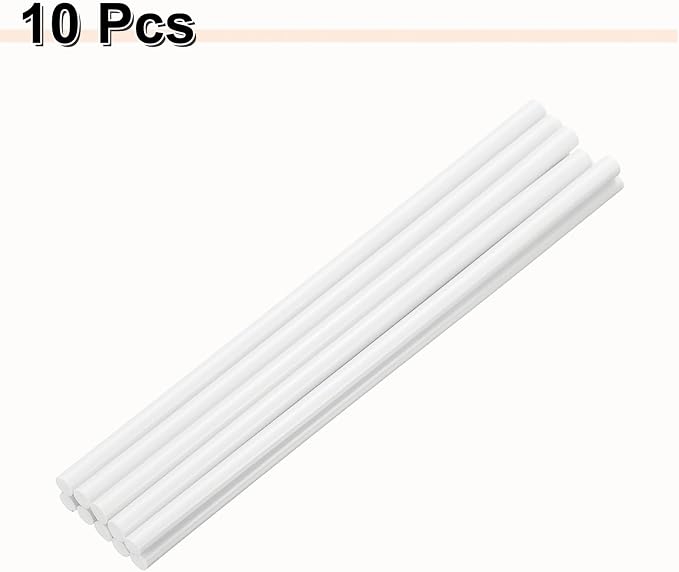 HARFINGTON 10pcs Hot Glue Sticks 0.28" Dia x 7.87" Long EVA Mini Hot Melt