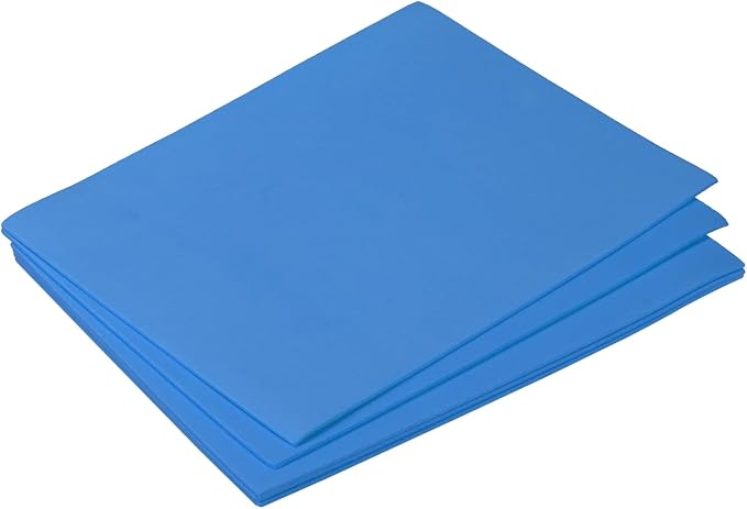 MECCANIXITY EVA Foam Sheets Blue 7.6 Inch x 5.9 Inch 1.5mm Thickness