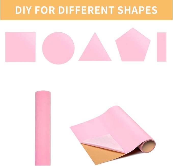 Mesheshe 2PCS Self Adhesive Felt Sheets, DIY Felt Adhesive Sheet