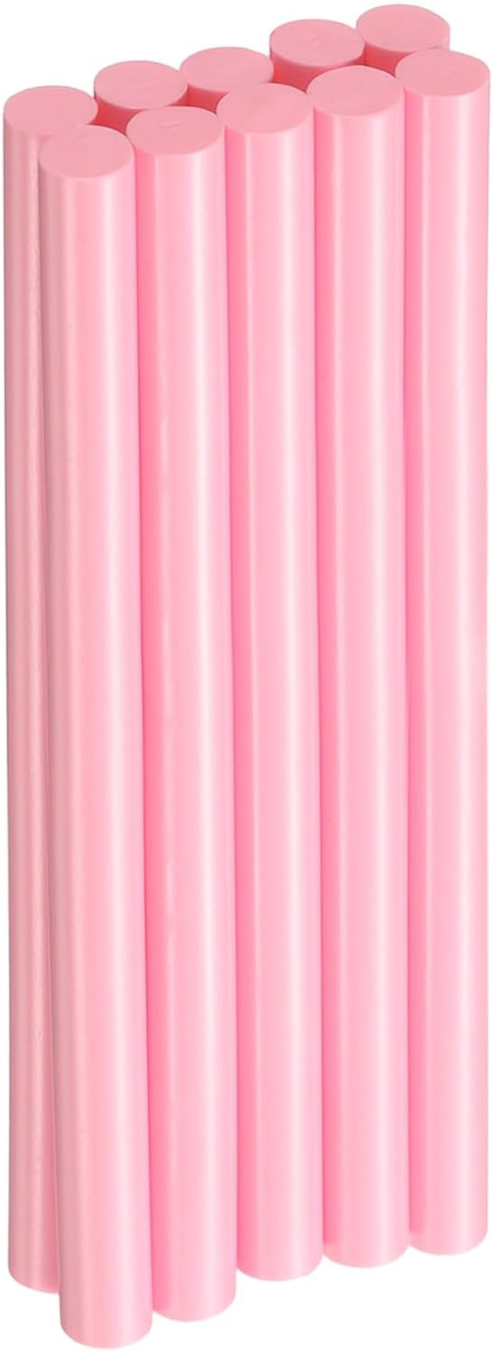 HARFINGTON 10pcs Hot Glue Sticks 0.43" Dia x 5.91" Long EVA Mini Hot Melt