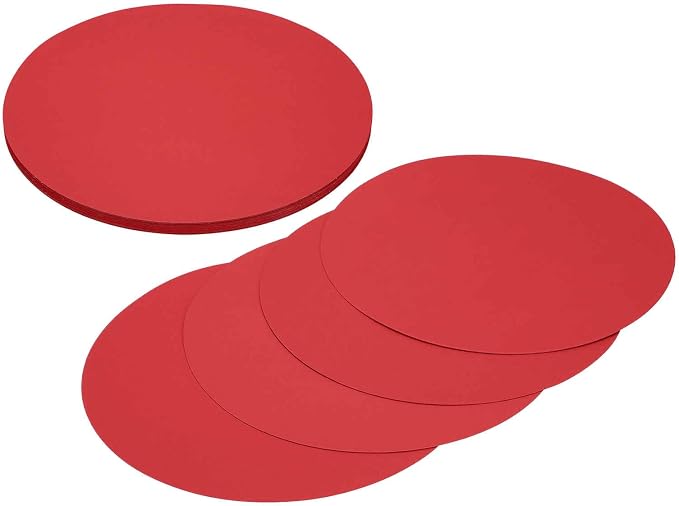 MECCANIXITY 24 Pcs Circle Card Stock, 9.8 Inch Round Cutouts Paper Thick