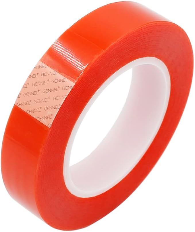 30mm x 25M Clear Double Sided Strong Adhesive PET Tape | Transparent Acrylic