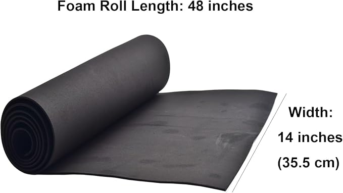 EVA Foam Roll | High Density 85kg/m3 | 2mm Thick | 48"x14" | Ideal
