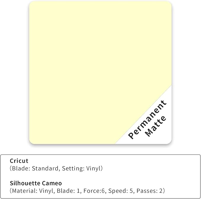 IModeur 65 Pack Matte Permanent Vinyl Vinyl Sheets