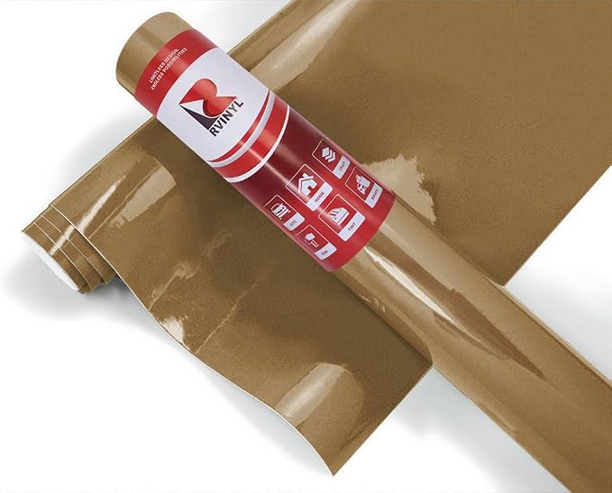 3M Satin Gold Adhesive Craft Vinyl 12in x 10ft
