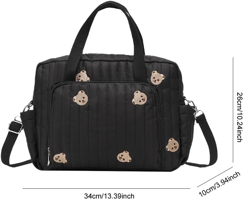 Floral Baby Diaper Bag Tote Mommy Bag Cute Cotton Diaper Bags Crossbody Baby Bags for Girl Pañaleras Para Beb