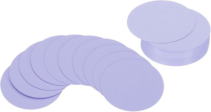 PATIKIL 2inch Circle Card Stock, Light Purple
