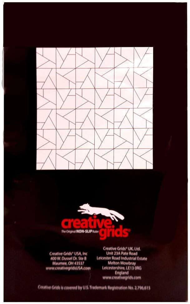 Creative Grids Scrap Crazy 6 Template Set Quilt Ruler – CGRMT6 – Made in USA